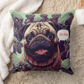 "I'm Fine!" Halloween Dog T-Shirt Design – Wendigo クッション (ブランケット)