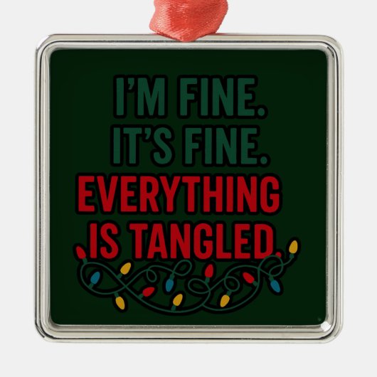I'm Fine, It's Fine. Everything is Tangled メタルオーナメント (正面)