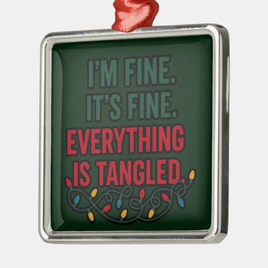 I'm Fine, It's Fine. Everything is Tangled メタルオーナメント (左)