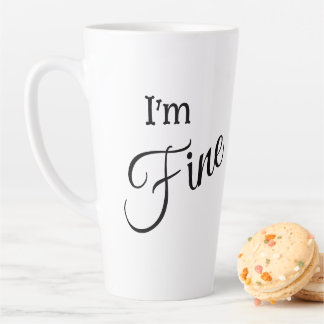 I'm Fine Latte Mug カフェラテマグ