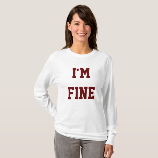 I'm fine Tシャツ (正面フル)