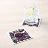 "I'm Fine!" Wendigo-Bitten Dog Halloween Coaster – スクエアペーパーコースター (インサイチュ)