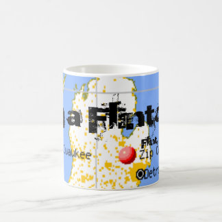 Im Flintoidの燧石のミシガン州の地図のコーヒーカップのマグ コーヒーマグカップ