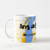 Im Flintoidの燧石のミシガン州の地図のコーヒーカップのマグ コーヒーマグカップ (左)