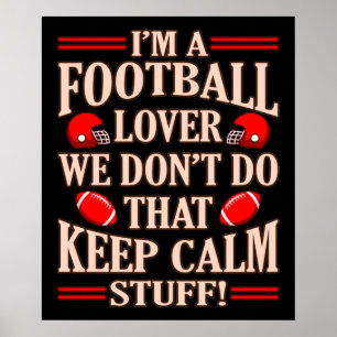 I'm Football Lover Footballer Player Coach Game ポスター