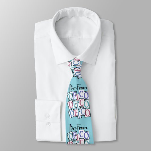 Im from Delco sign Neck Tie ネクタイ (タイ)