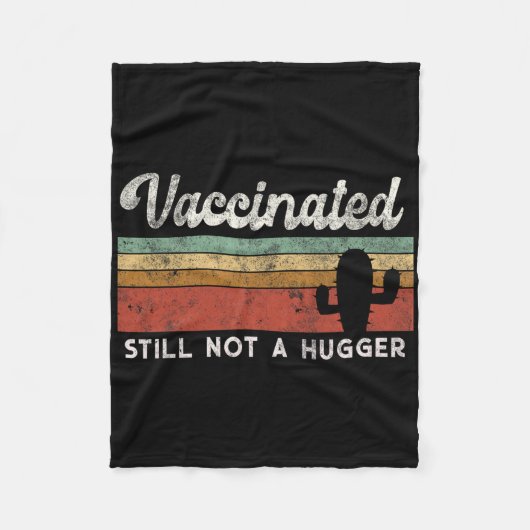 I'm Fully Vaccinated Funny Free Hug  フリースブランケット (正面)