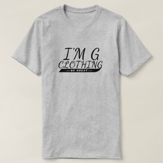 I'm G Clothing Cursive T-Shirt Tシャツ (デザイン正面)