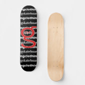 I'm G Skateboard - Red Logo スケートボード (正面)