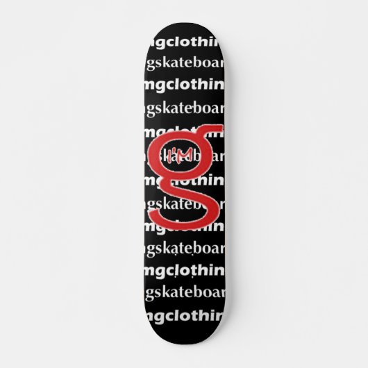 I'm G Skateboard - Red Logo スケートボード (正面)
