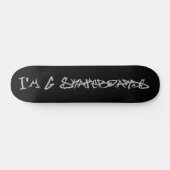 I'm G Skateboards (Rufa Font) - black/grey スケートボード (横)