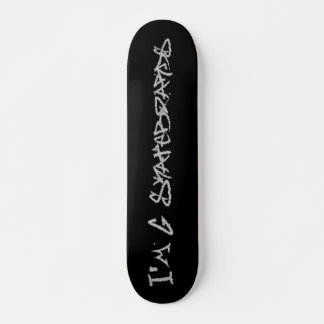 I'm G Skateboards (Rufa Font) - black/grey スケートボード