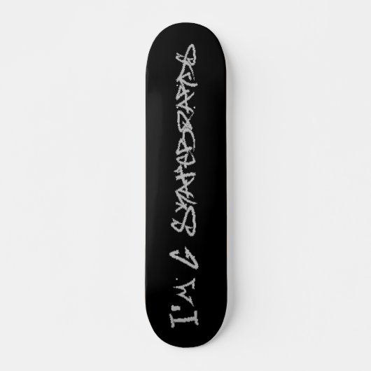 I'm G Skateboards (Rufa Font) - black/grey スケートボード (正面)