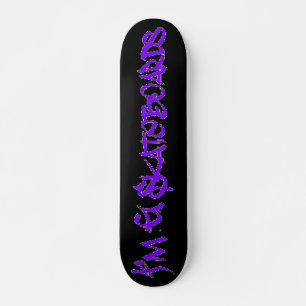I'm G Skateboards (Stylin BRKフォント) – 黒/紫 スケートボード