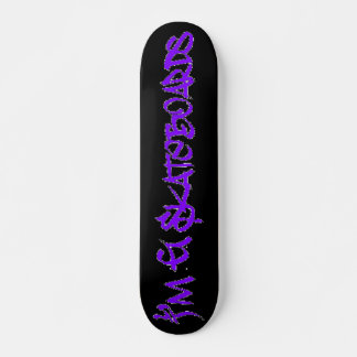 I'm G Skateboards (Stylin BRKフォント) – 黒/紫 スケートボード