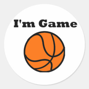 I'm Game （バスケットボール） ラウンドシール