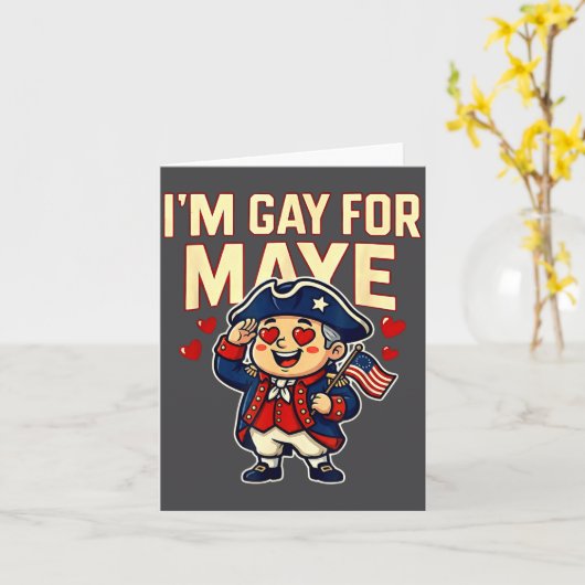 I'm Gay For Maye Funny Hearts  カード (黄色い花)
