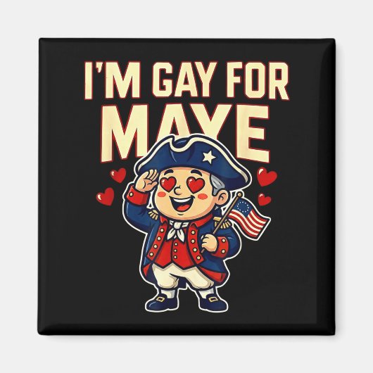 I'm Gay For Maye Funny Hearts  マグネット (正面)