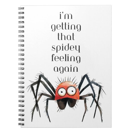 i'm getting that spidey feeling again  ノートブック (正面)