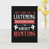 I'm Ghost Hunting Paranormal Hunt Ghost Hunter カード (黄色い花)