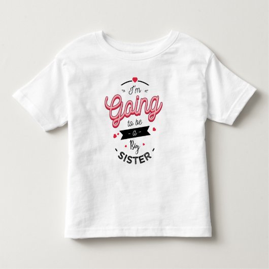 I'm going to be a big sister トドラーTシャツ (正面)