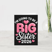 I'm Going To Be A Big Sister 2026 Announcement For カード (正面)