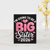 I'm Going To Be A Big Sister 2026 Announcement For カード (黄色い花)