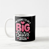 I'm Going To Be A Big Sister 2026 Announcement For コーヒーマグカップ (左)