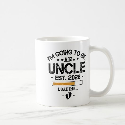 I'm Going To Be An Uncle 2026 - New Baby Announcem コーヒーマグカップ (右)