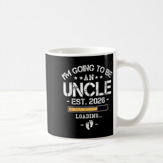 I'm Going To Be An Uncle 2026 - New Baby Announcem コーヒーマグカップ (右)