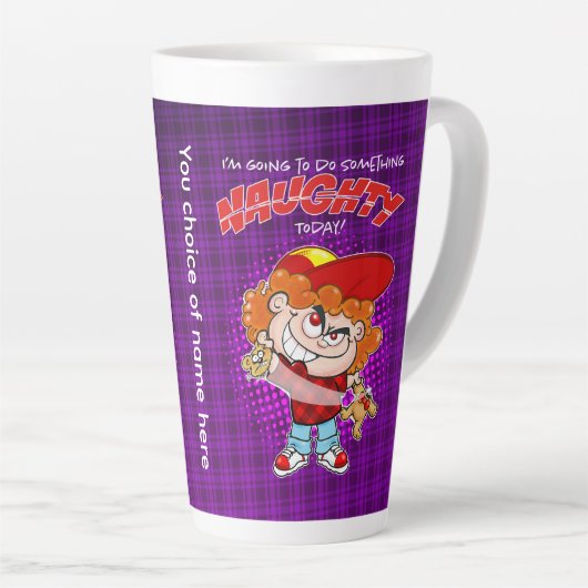 I'm going to do Something Naughty today カフェラテマグ (右アングル)