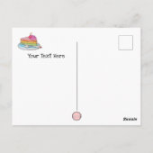 I'm Good, Kawaii Cartoon Rainbow Cake Postcard ポストカード (裏面)