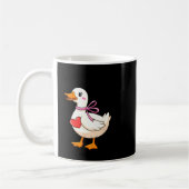 I'm Goosey For You Coquette Valentine Goose コーヒーマグカップ (左)