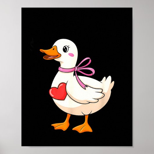 I'm Goosey For You Coquette Valentine Goose  ポスター (正面)