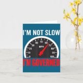 I'm Governed Speed Limiter Funny Trucker Truck Dri カード (黄色い花)