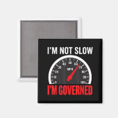 I'm Governed Speed Limiter Funny Trucker Truck Dri マグネット (正面/裏面)
