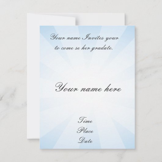 Im gradiate 招待状 (裏面)