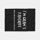 I'm Gram's Favorite -  フリースブランケット (正面(横))