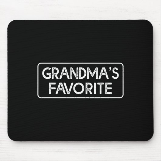 I'm Grandma's Favorite Funny Grandson Granddaughte マウスパッド (正面)