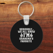 I'm Grandma's Favorite Grandson Granddaughter Humo キーホルダー (正面)