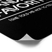 I'm Grandma's Favorite Grandson Granddaughter Humo ポスター (角)