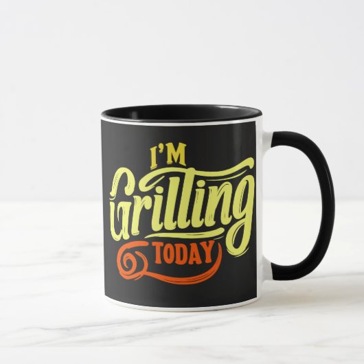 I'm grilling today travel mug マグカップ (右)