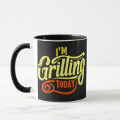 I'm grilling today travel mug マグカップ (左)