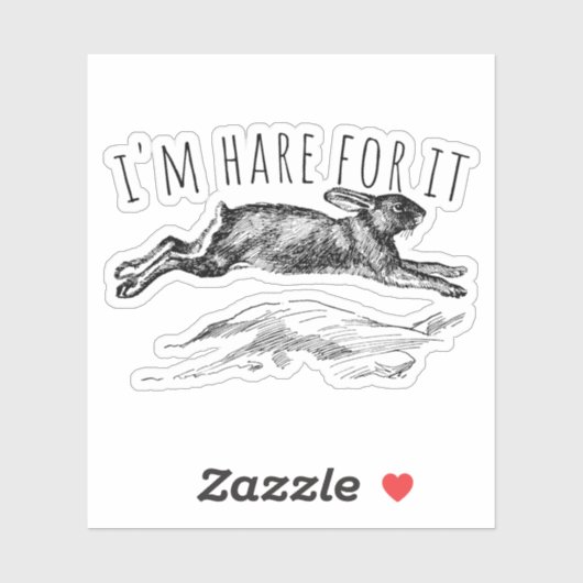 I'm Hare For It Punny Bunny Encouraging シール (シート)