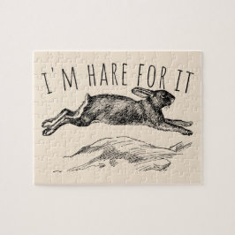 I'm Hare For It Punny Bunny Encouraging ジグソーパズル