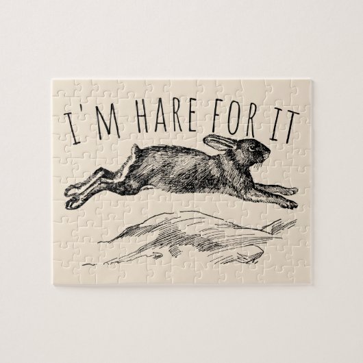 I'm Hare For It Punny Bunny Encouraging ジグソーパズル (横)
