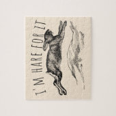 I'm Hare For It Punny Bunny Encouraging ジグソーパズル (縦)