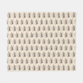 I'm Hare For It Punny Bunny Encouraging フリースブランケット (正面(横))