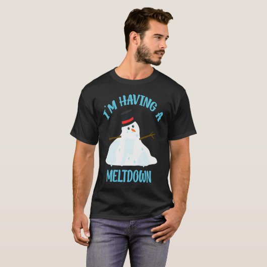 Im Having A Meltdown Snowman Breakdown Christmas Tシャツ (正面フル)