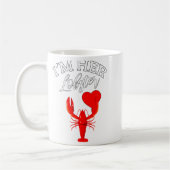 Im Her Lobster Heart Couple Matching Gift Valentin コーヒーマグカップ (左)